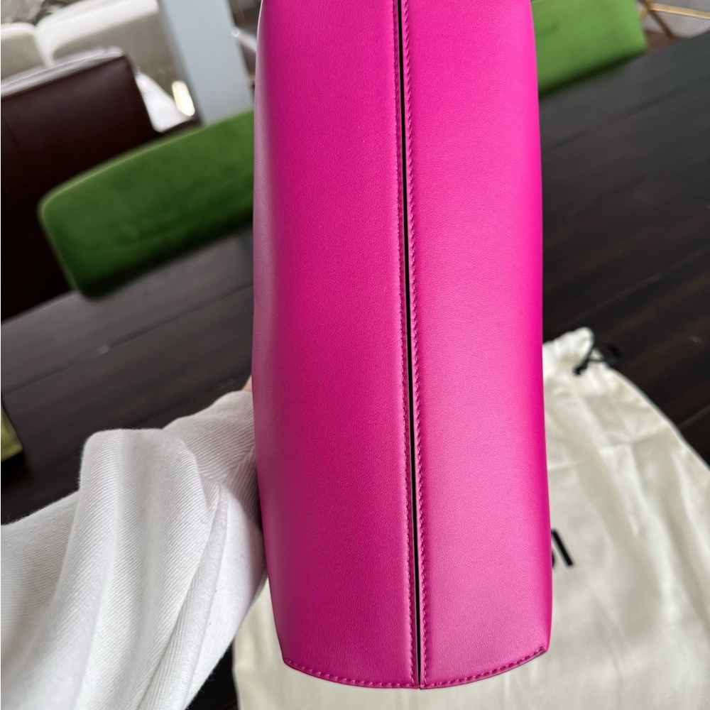 NWT Hot Pink Midi Fendi First Pouchette Clutch - Picture 11 of 12